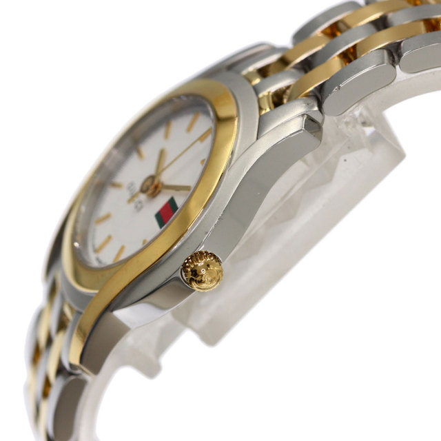 GUCCI グッチ 5500L YA055535 腕時計 シェル コンビ グッチ Gクラス ダイヤ レディース YA055535 |腕時計通販