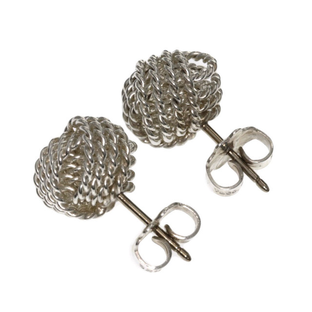 ティファニー Tiffany & 代わっ Co. ピアス フリンジ メッシュ 菱形  