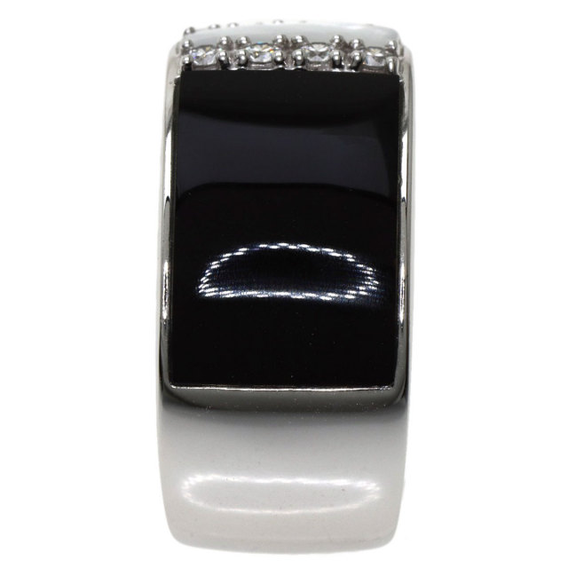 TASAKI タサキ オニキス ホワイトシェル ダイヤモンド リング