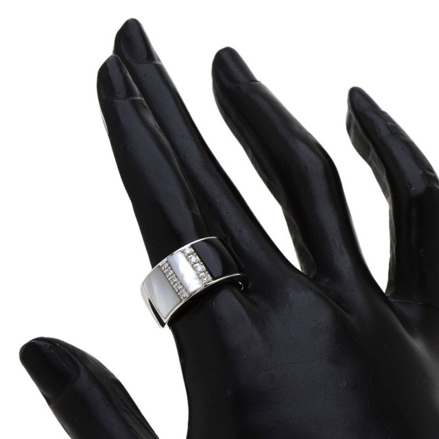 タサキ ブラックオパール シェル ダイヤモンド リング K18 PT900 希少 Black Opal K18ブラックオパール ダイヤモンドリング (NO.38332