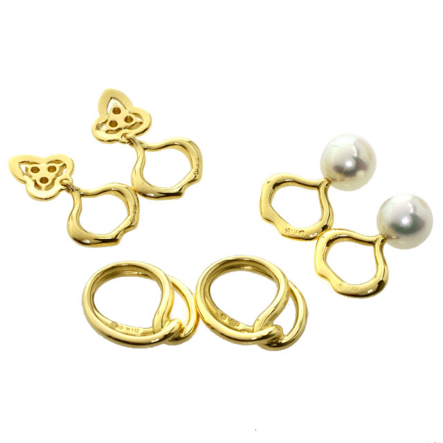 MIKIMOTO ミキモト アコヤパール 真珠 ダイヤモンド チャーム付き 