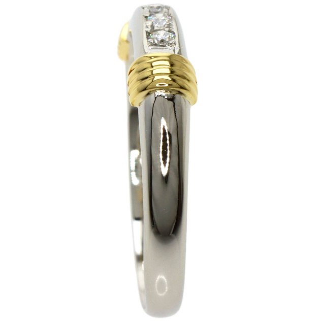ディオール リング ダイヤ ダイヤモンド コンビカラー 17号 K18YG  