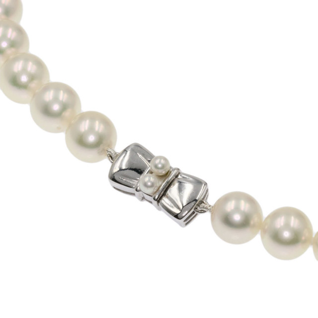 MIKIMOTO ミキモト アコヤパール 真珠 ネックレス K14ホワイトゴールド  
