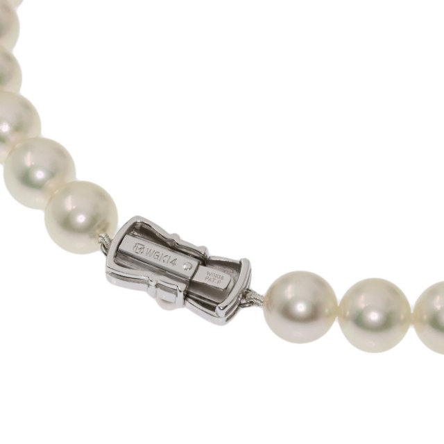 MIKIMOTO ミキモト アコヤパール 真珠 ネックレス K14ホワイトゴールド 
