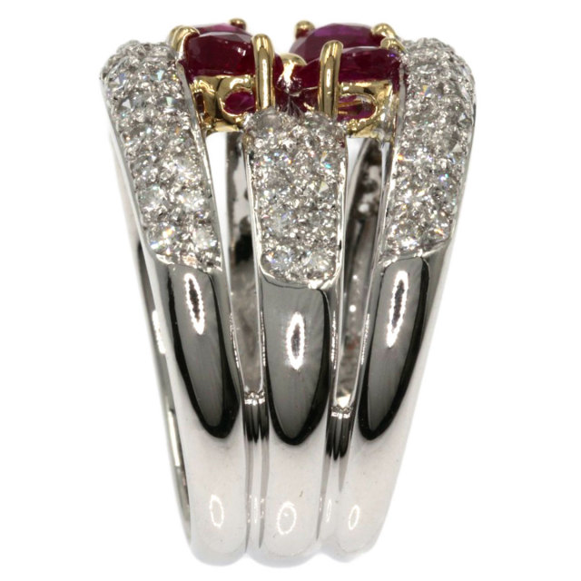 Ponte Vecchio ポンテヴェキオ ルビー ダイヤモンド リング・指輪 K18  