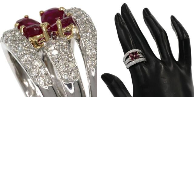 Ponte Vecchio ポンテヴェキオ ルビー ダイヤモンド リング・指輪 K18  