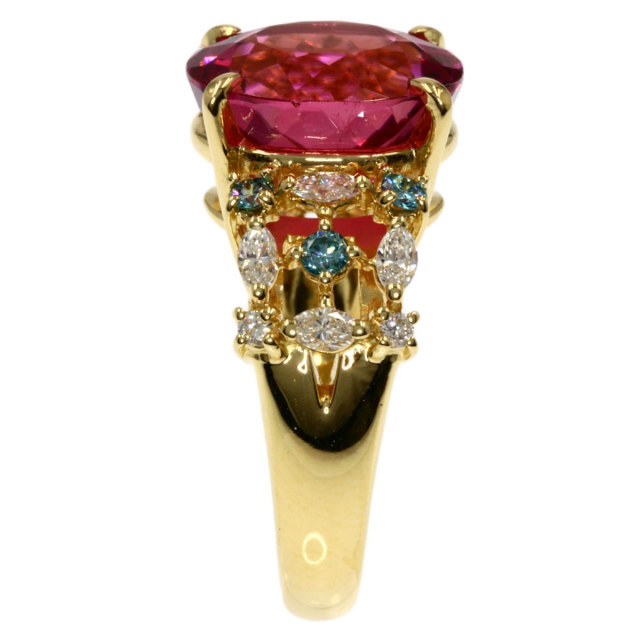 TASAKI タサキ ピンクトルマリン ダイヤモンド リング・指輪 K18  