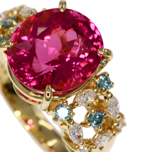 TASAKI タサキ ピンクトルマリン ダイヤモンド リング・指輪 K18  