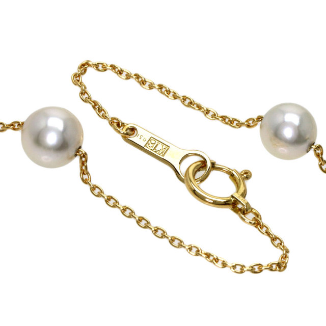 TASAKI タサキ ステーションパール 真珠 ダイヤモンド ネックレス K18  