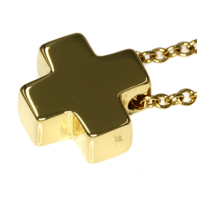 TIFFANY&Co. ティファニー ローマンクロス ネックレス K18イエロー  