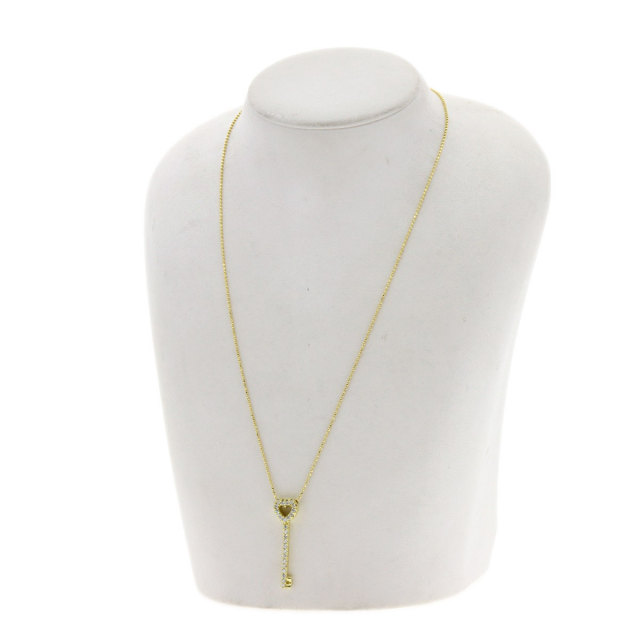 Ponte Vecchio ポンテヴェキオ キー ダイヤモンド ネックレス K18  