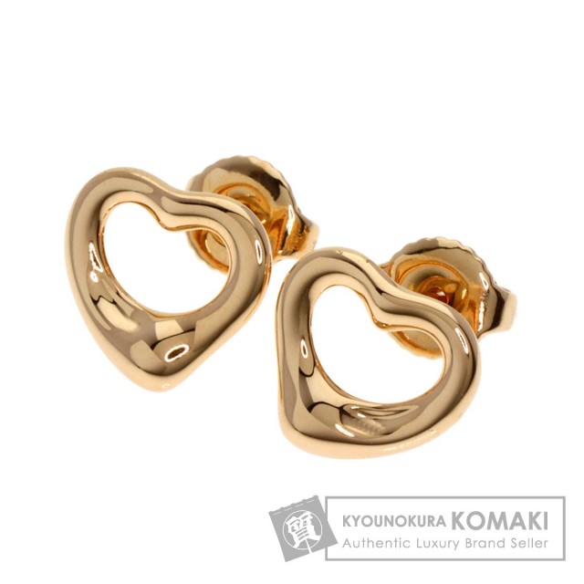 TIFFANY&Co. ティファニー オープンハート ピアス K18ピンクゴールド  