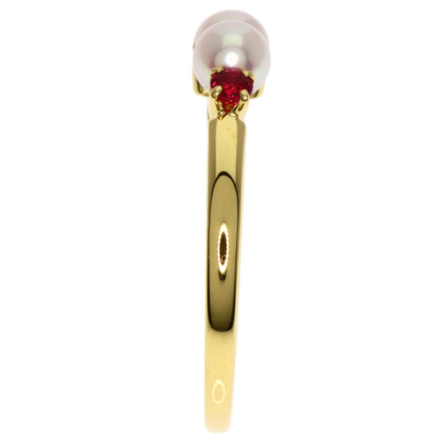 MIKIMOTO ミキモト ベビーパール 真珠 ダイヤモンド ルビー リング 