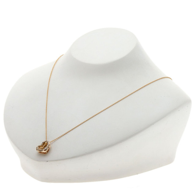 Kashikey カシケイ ハート ブラウン ダイヤモンド ネックレス K18  