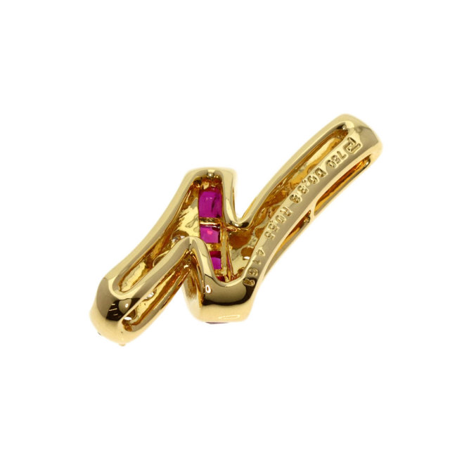 POLA ポーラ ルビー ダイヤモンド ペンダントトップ K18イエロー