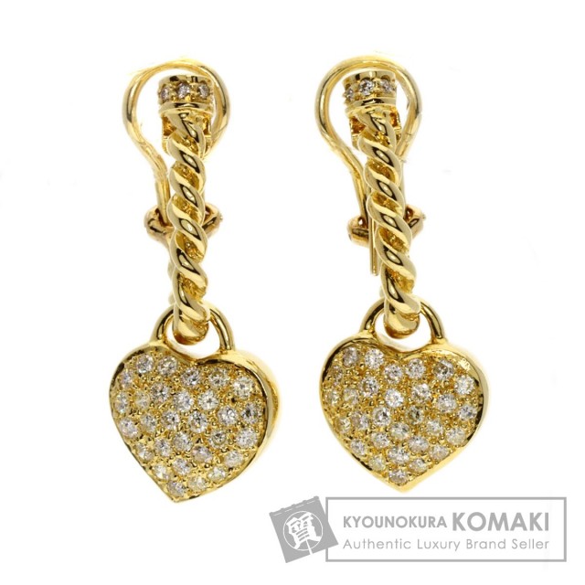 Ponte Vecchio ポンテヴェキオ ダイヤモンド ハート ピアス 2WAY  