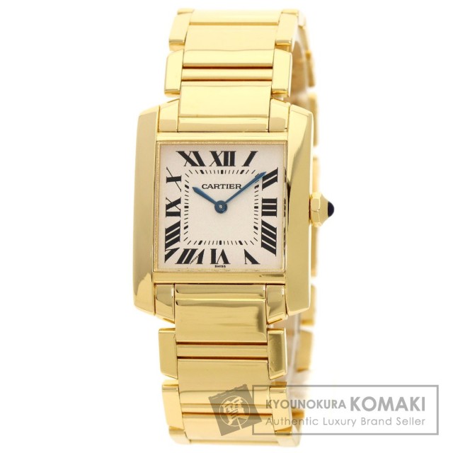 CARTIER カルティエ WGTA0032 タンクフランセーズ MM 腕時計 K18