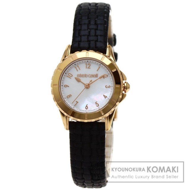 11 ロベルトカヴァリ バイ フランクミュラー シェル レディース 腕時計  