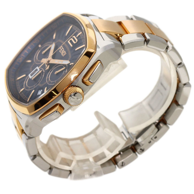 フェンディの時計*\(^o^)/* FENDI】42 mm フェンディ O´Lock ロゴ入りラウンド型腕時計 腕時計