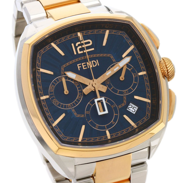FENDI フェンディ 22400L モメント クロノグラフ 腕時計
