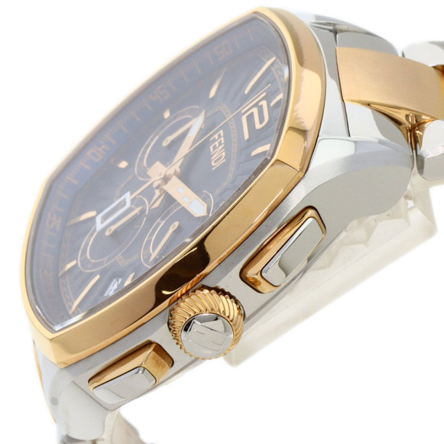 FENDI フェンディ 22400L モメント クロノグラフ 腕時計 ステンレス