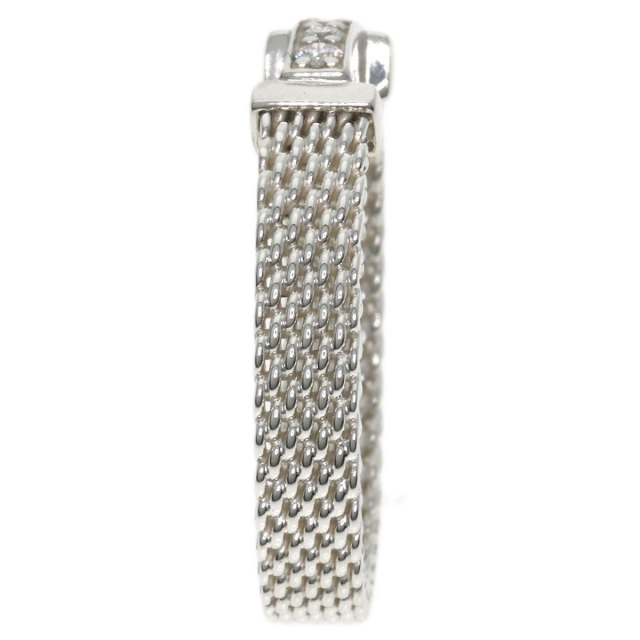 TIFFANY&Co. ティファニー サマセットメッシュ 3P ダイヤモンド リング 
