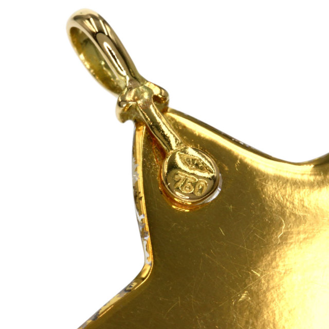 Baccarat バカラ スターモチーフ ペンダントトップ K18イエロー 