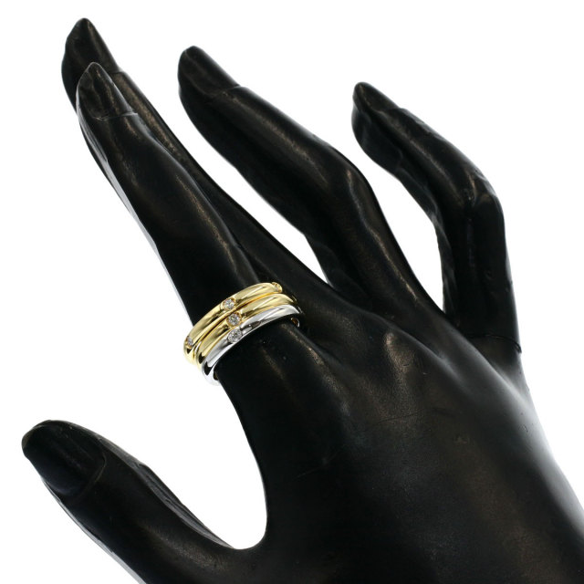 Pomellato ポメラート ルッチョレ 3連 ダイヤモンド リング・指輪 K18  