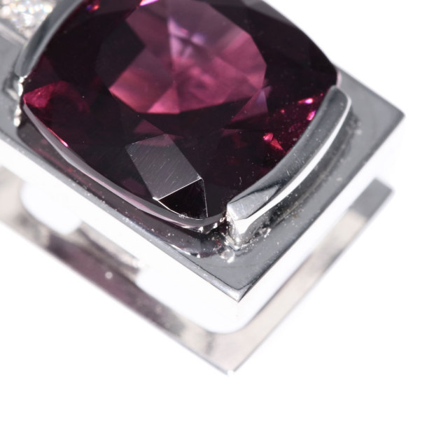 TASAKI ロードライトガーネット K18 ダイヤモンド リング