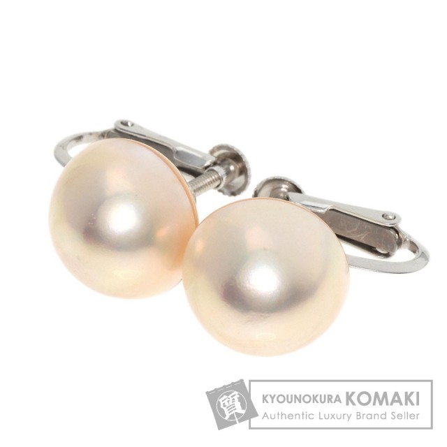 マベパール 真珠 イヤリング K14ホワイトゴールド 4.1g レディース  