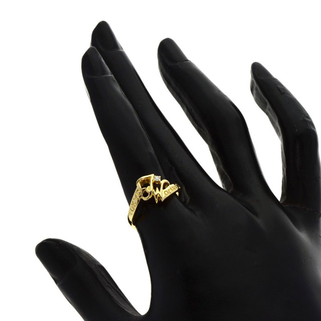 MIKIMOTO ミキモト カレッジリング ダイヤモンド リング・指輪 K18 
