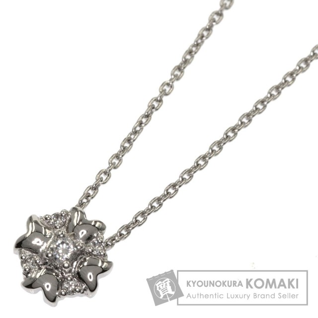 PT850 花モチーフ ネックレス 19.4g PT850 花モチーフ ネックレス 19.4g