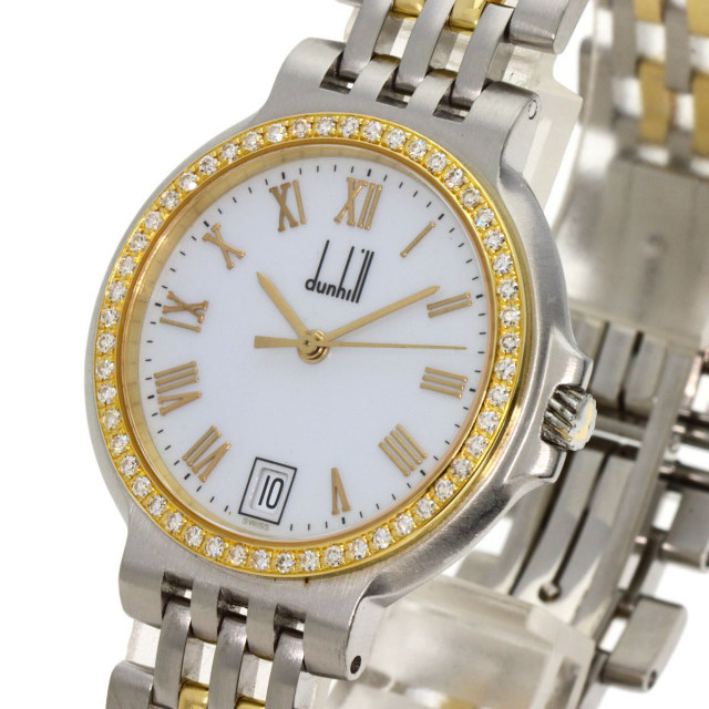 Dunhill ダンヒル エリート ダイヤモンドベゼル 腕時計 ステンレス  