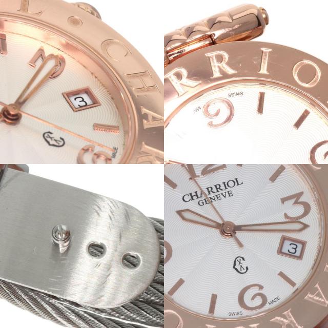 CHARRIOL シャリオール腕時計 ホワイト/ブラウン 楽天市場】CHARRIOL シャリオール レディースウォッチ スイス製