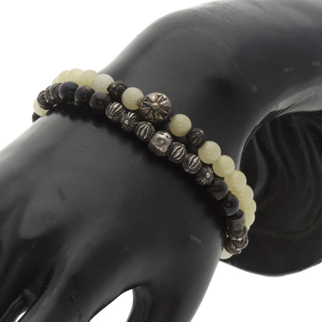 CHROME HEARTS クロムハーツ BEAD ブレス 2本セット