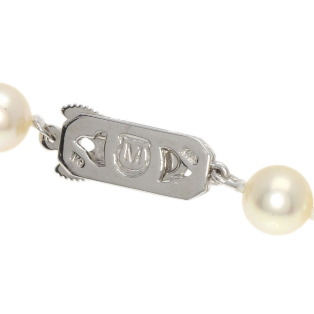 MIKIMOTO ミキモト アコヤパール 真珠 ロング ネックレス K14ホワイト 