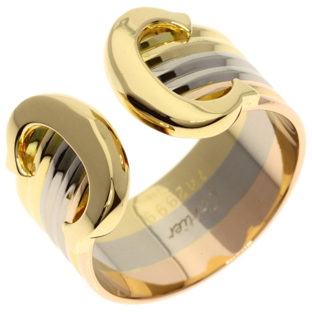 期間限定☆Cartier 2Cリング K18 ゴールド・シルバー Cartier カルティエ ドゥーブルCリング MM #54 14号 K18WG/PG/YG
