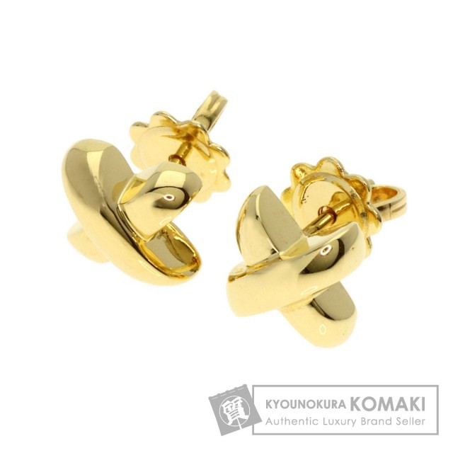 TIFFANY&Co. ティファニー クロスステッチ ピアス ピアス K18イエロー  