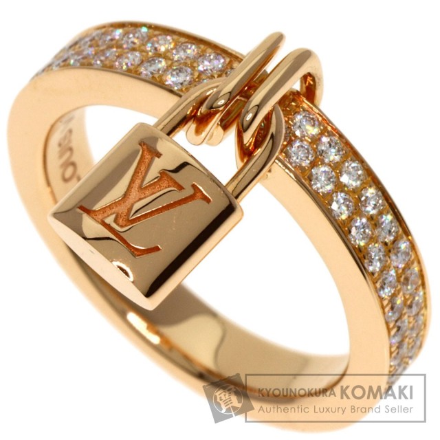 LOUIS 退け VUITTON プティットバーグ リング K18 AU750 YG 