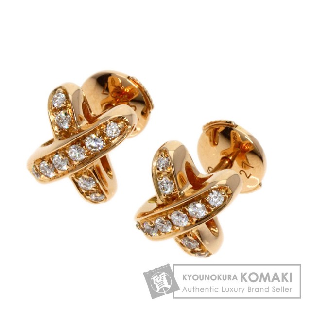 Chaumet ショーメ リアン ダイヤモンド ピアス K18ピンクゴールド  