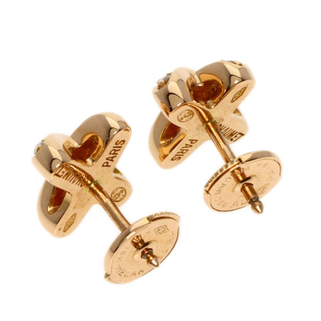 Chaumet ショーメ リアン ダイヤモンド ピアス K18ピンクゴールド  