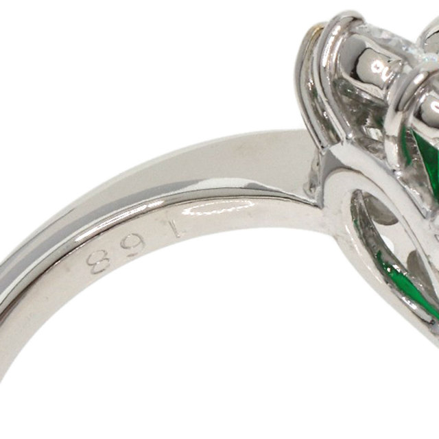 PT900エメラルド ダイヤモンド リング 9.8g