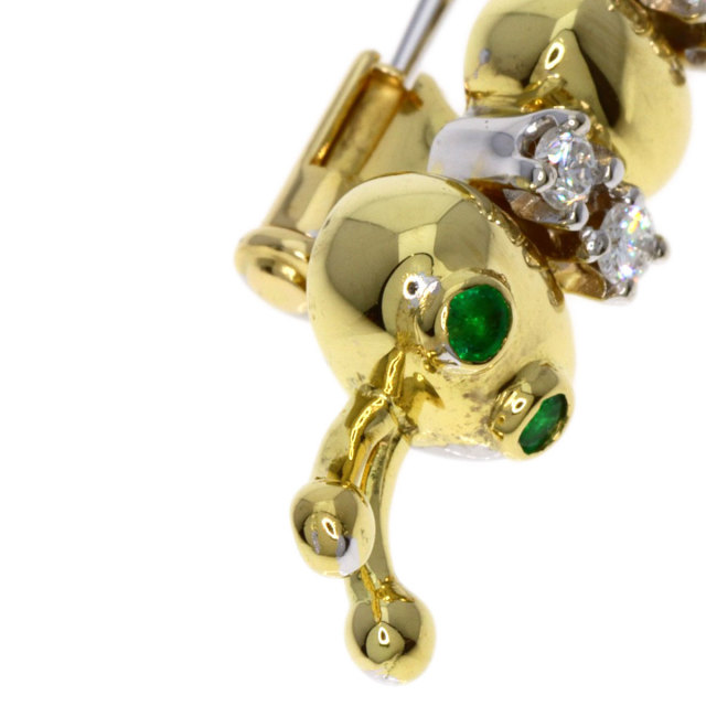 Ponte Vecchio K18ダイヤモンド0.28イエローゴールドブローチ