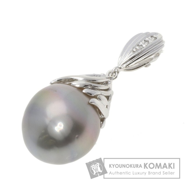 パール ペンダント PT900 オーロラ花珠真珠 ペンダントトップ 8.5-9.0mm PT900 | 花珠真珠