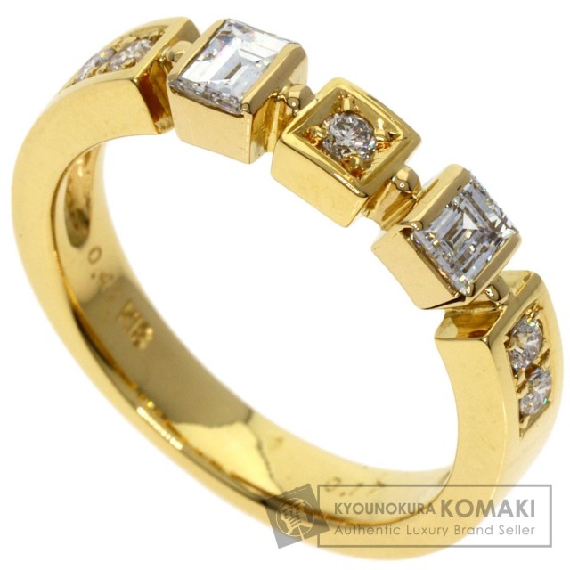 0.41ct ダイヤモンド リング・指輪 K18イエローゴールド 6.1g レディース 