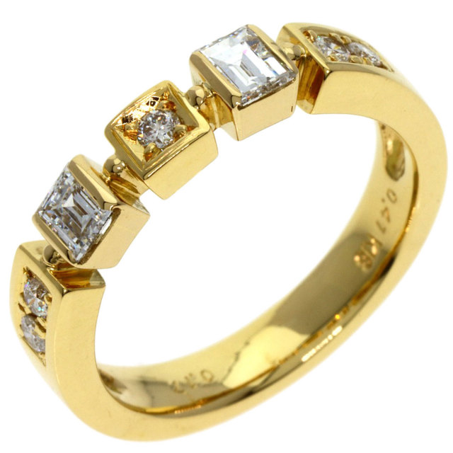 k18 ダイヤモンド　ゴールド リング　0.41 0.41ct ダイヤモンド リング・指輪 K18イエローゴールド 6.1g