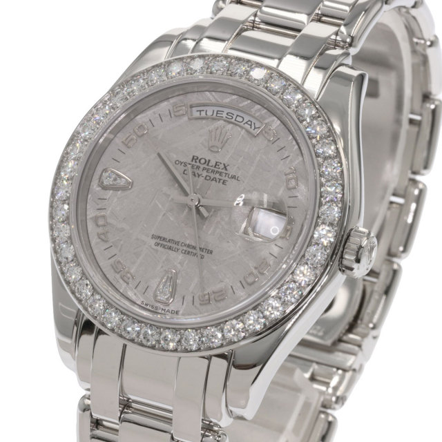 みー 中古)ROLEX ロレックス デイデイト 39 パールマスター 18946 2BR