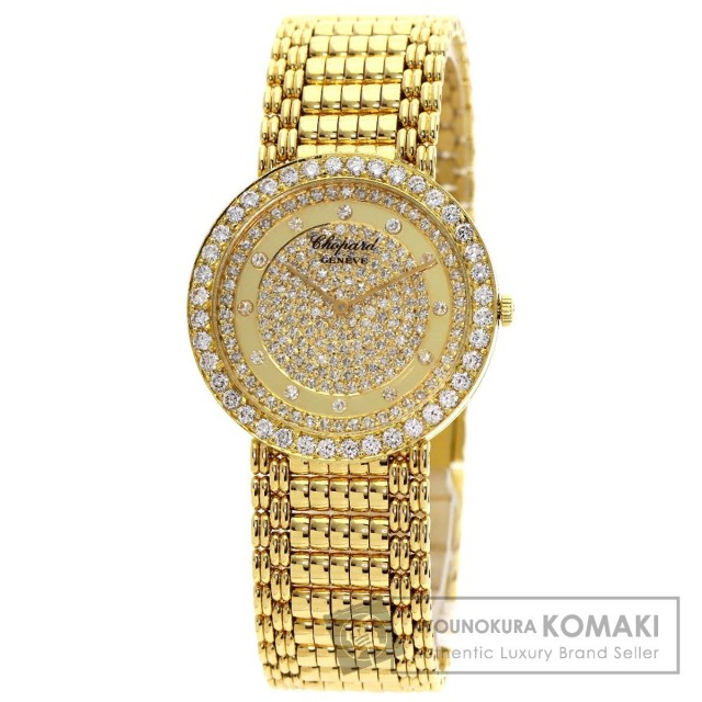 K18 Gold Chopard 腕時計 ダイヤモンド装飾 ショパール Chopard ハッピーダイヤモンド 4091/1 ゴールド K18
