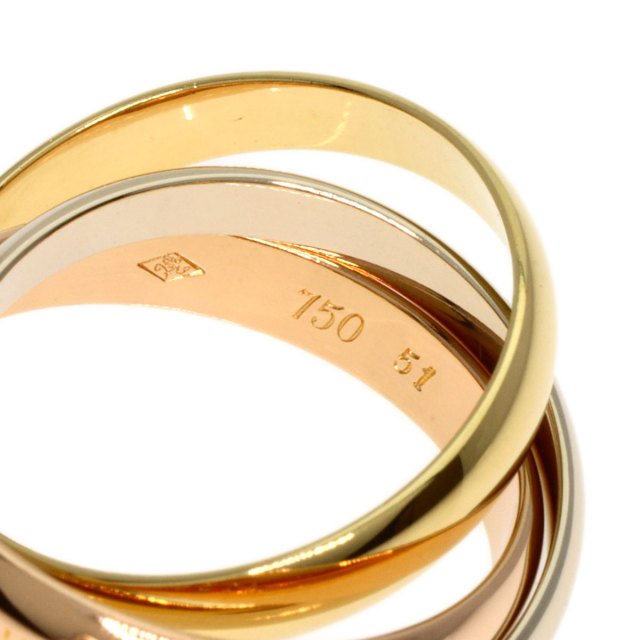 CARTIER カルティエ トリニティ #51 リング・指輪 K18イエローゴールド