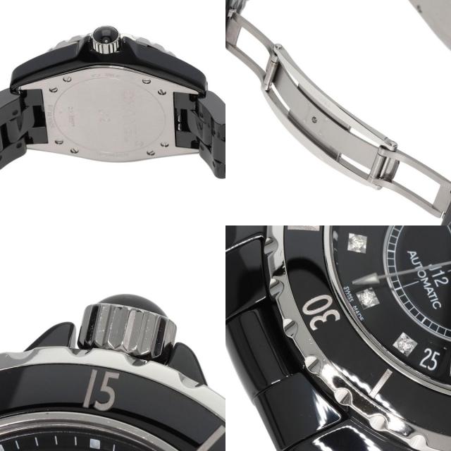 CHANEL シャネル H1626 J12 38mm 12P ダイヤモンド 腕時計 OH済  